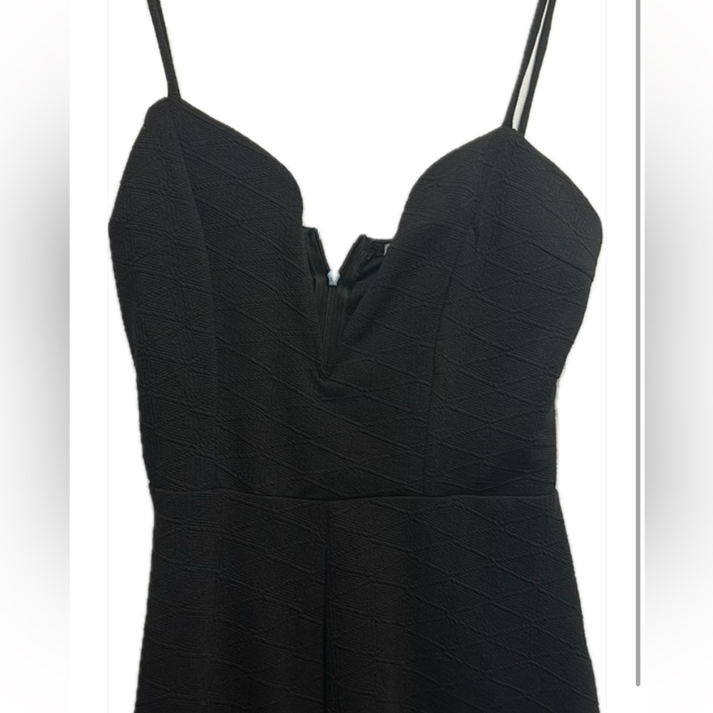 Low-cut Black Party Romper